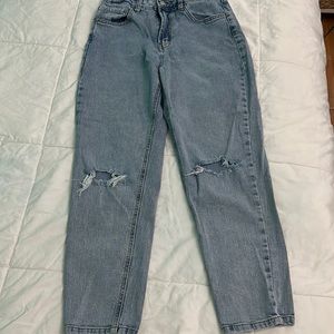 Light wash ripped jeans